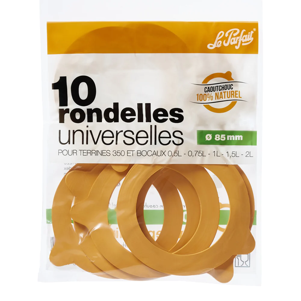 Sachet de 10 rondelles à bocaux 8,5 cm Le Parfait