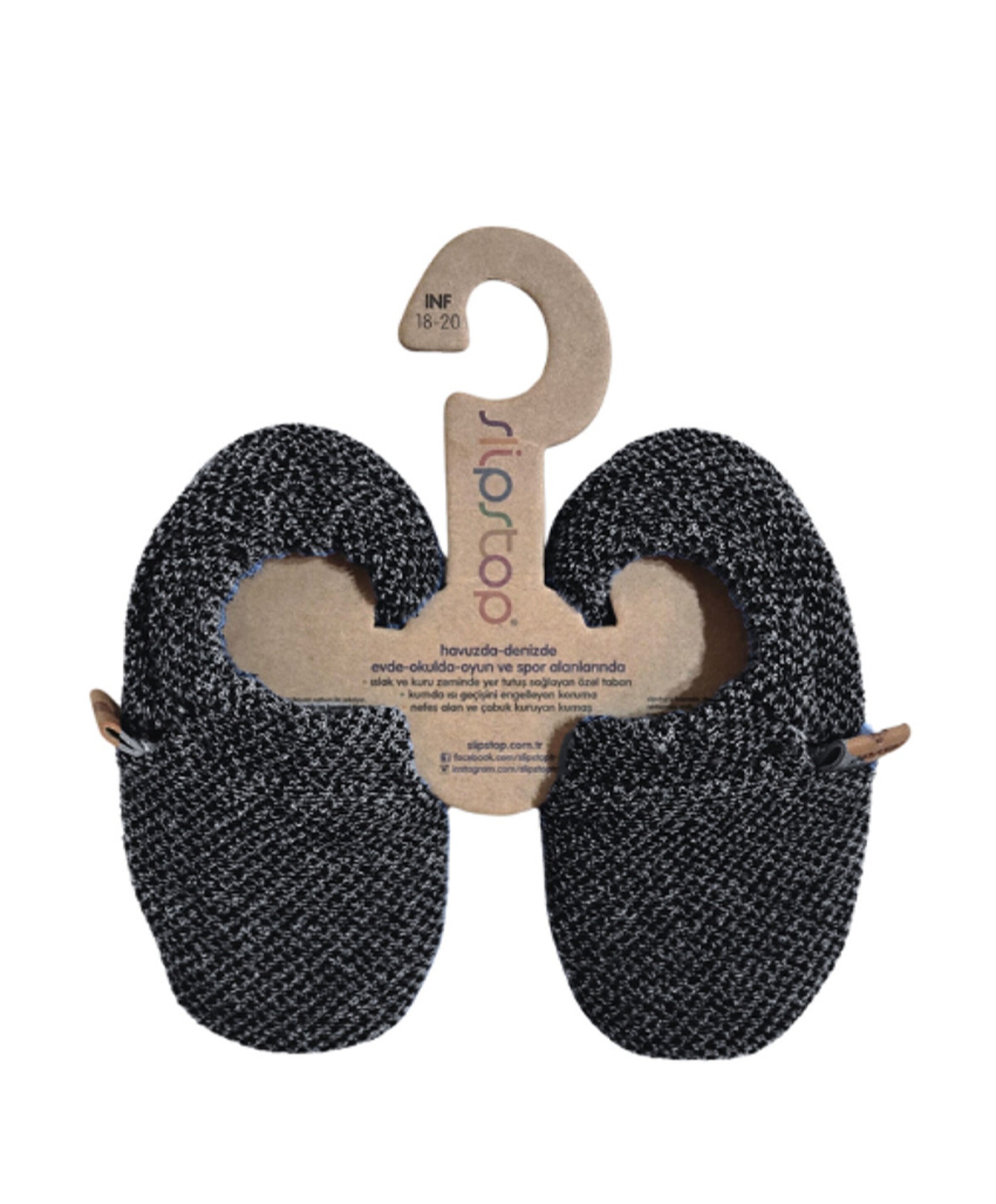 Slipstop Slipstop booties uniseks pantoffels  grijs