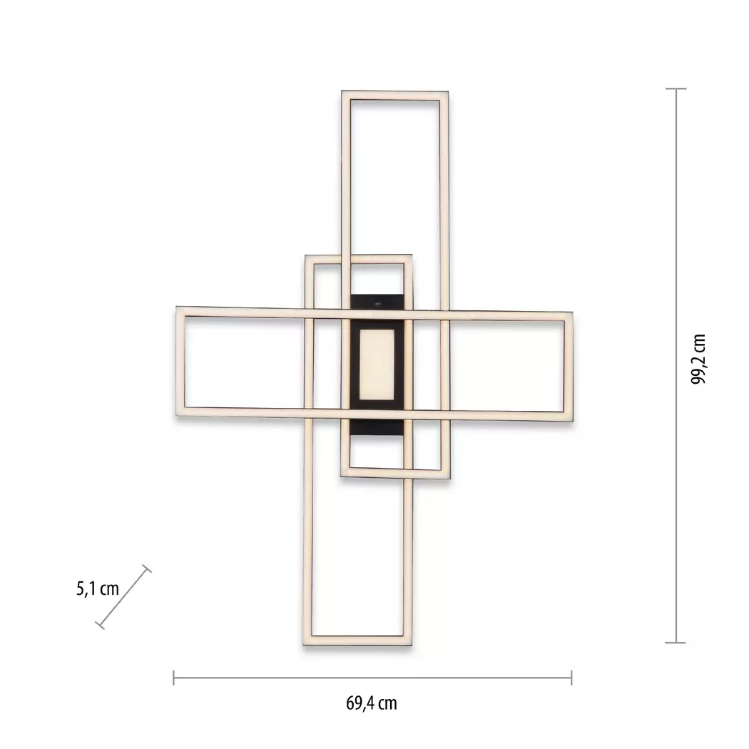 LED-Deckenleuchte Asmin