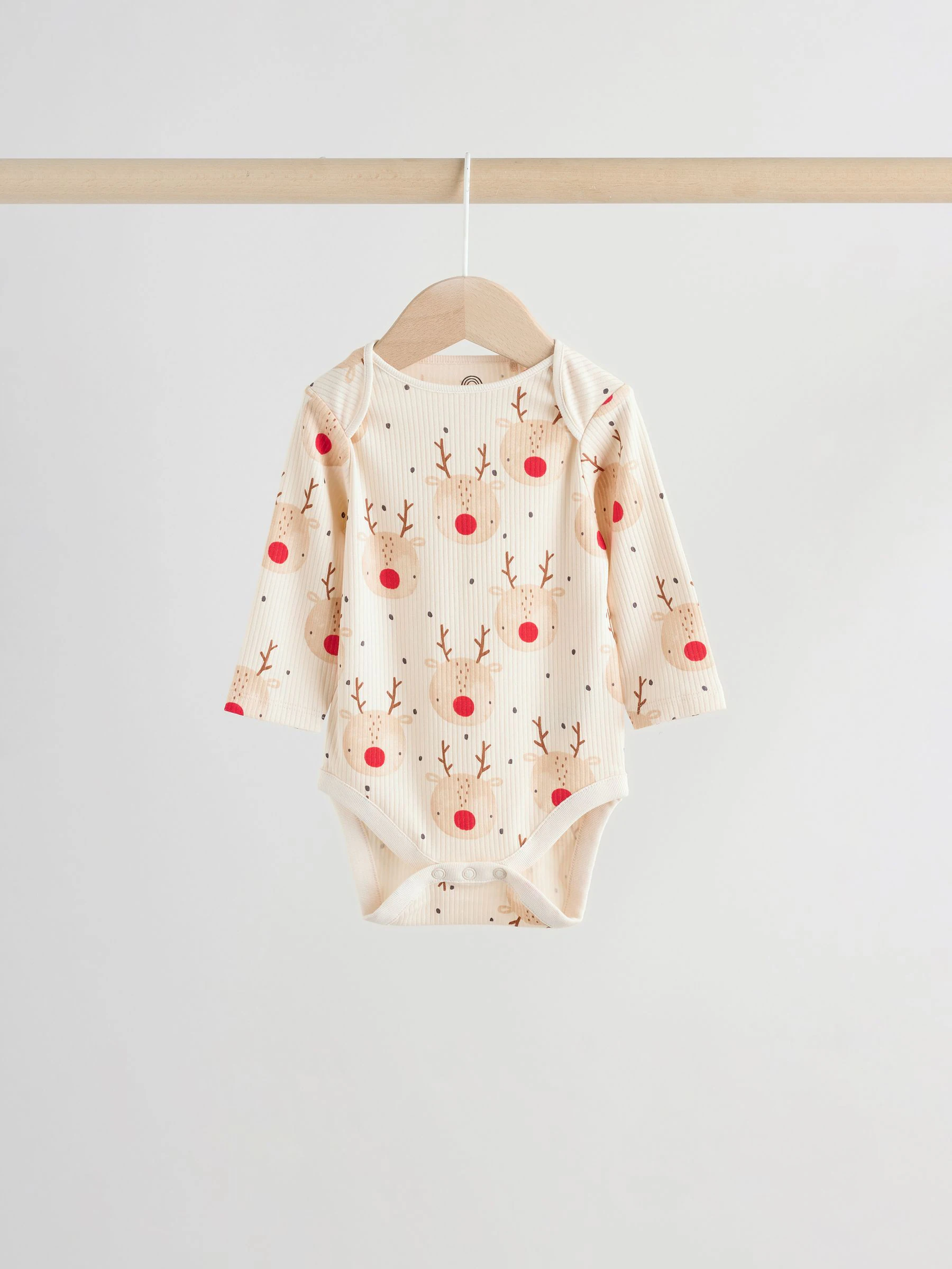 Multi - Verpakking van 3 Kerstmis Baby Bodysuits