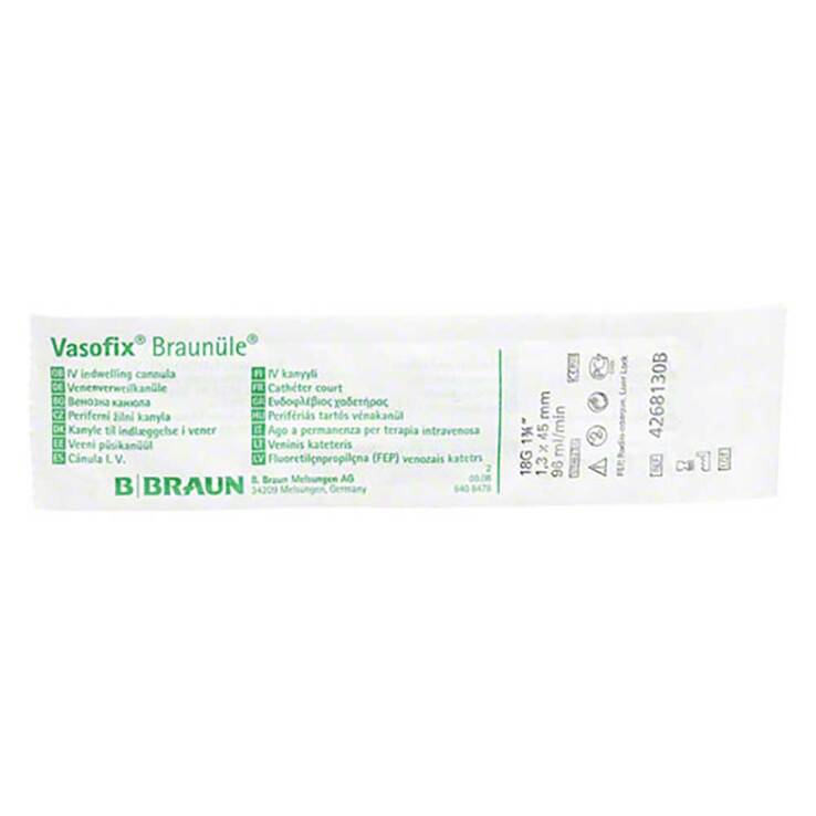 Vasofix Braunüle 18G 45mm grün, 1 St