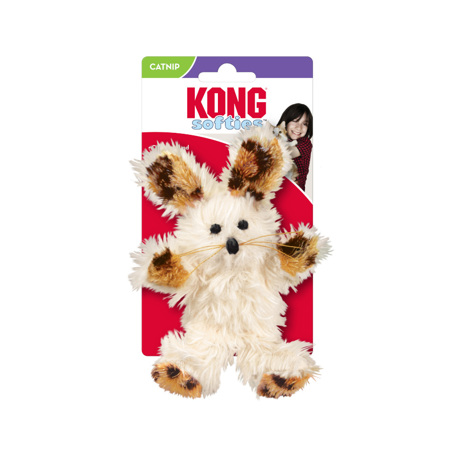 Brinquedo de pelúcia Kong Softies Coelho Fofinho para Gatos