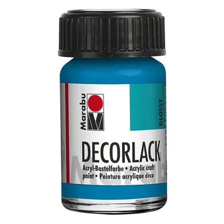 Marabu Decorlack Acryl Cyan, 15 ml