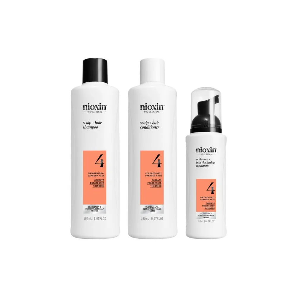 Nioxin System 4 Trial Kit for Colored/Dry/Damaged Hair - 1 stk.