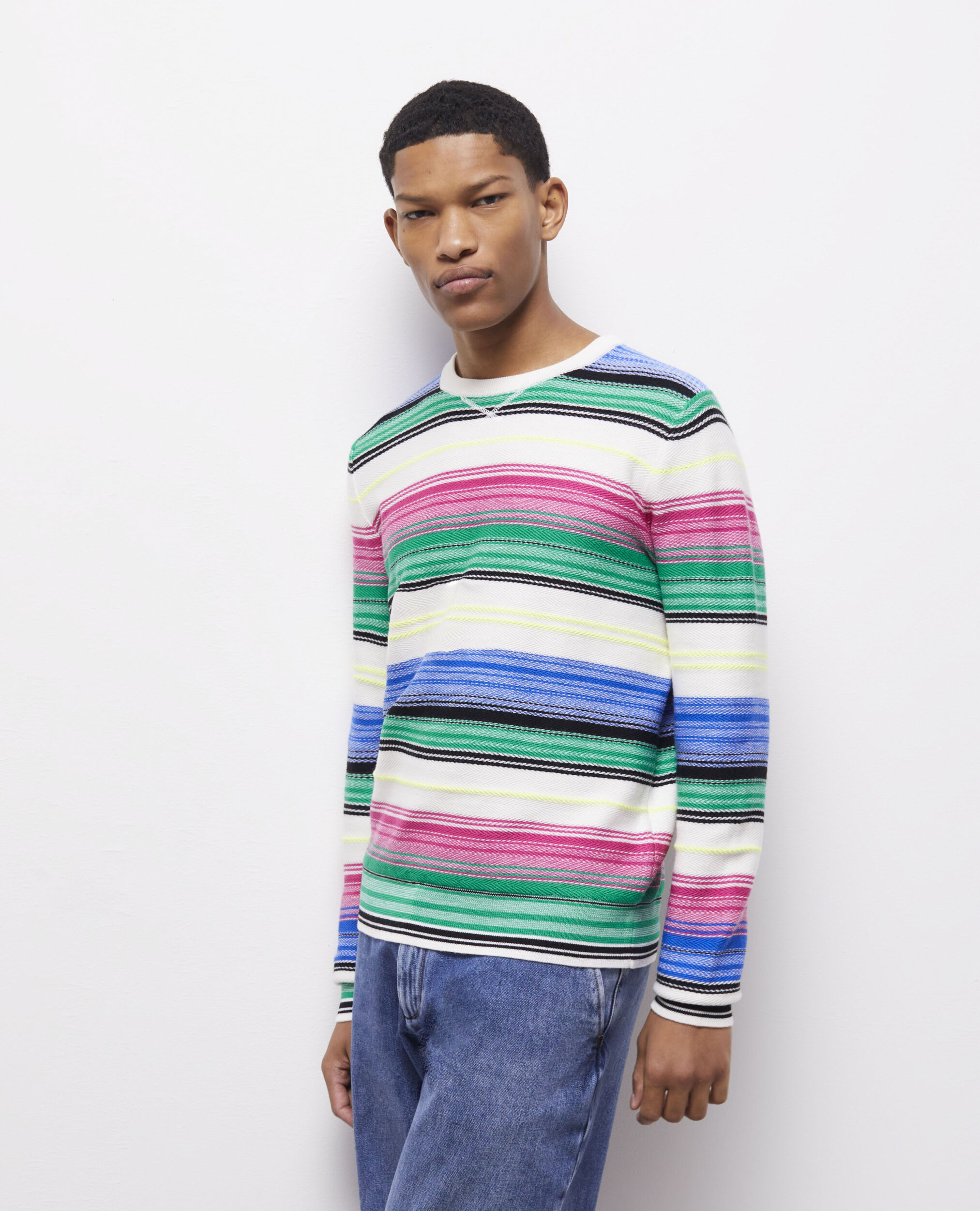 Pull imprimé en laine