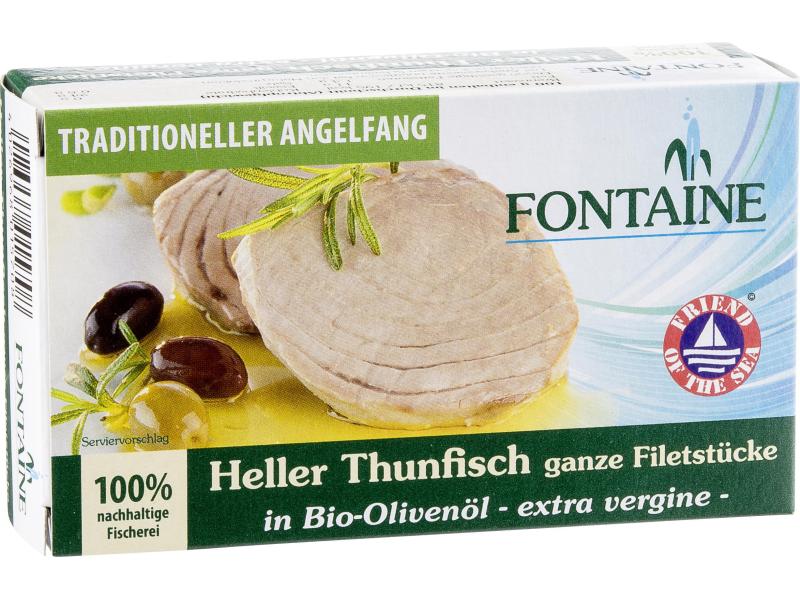 Fontaine Konserven Thunfisch hell in Olivenöl 120 g Thunfisch aus nachhaltiger Fischerei