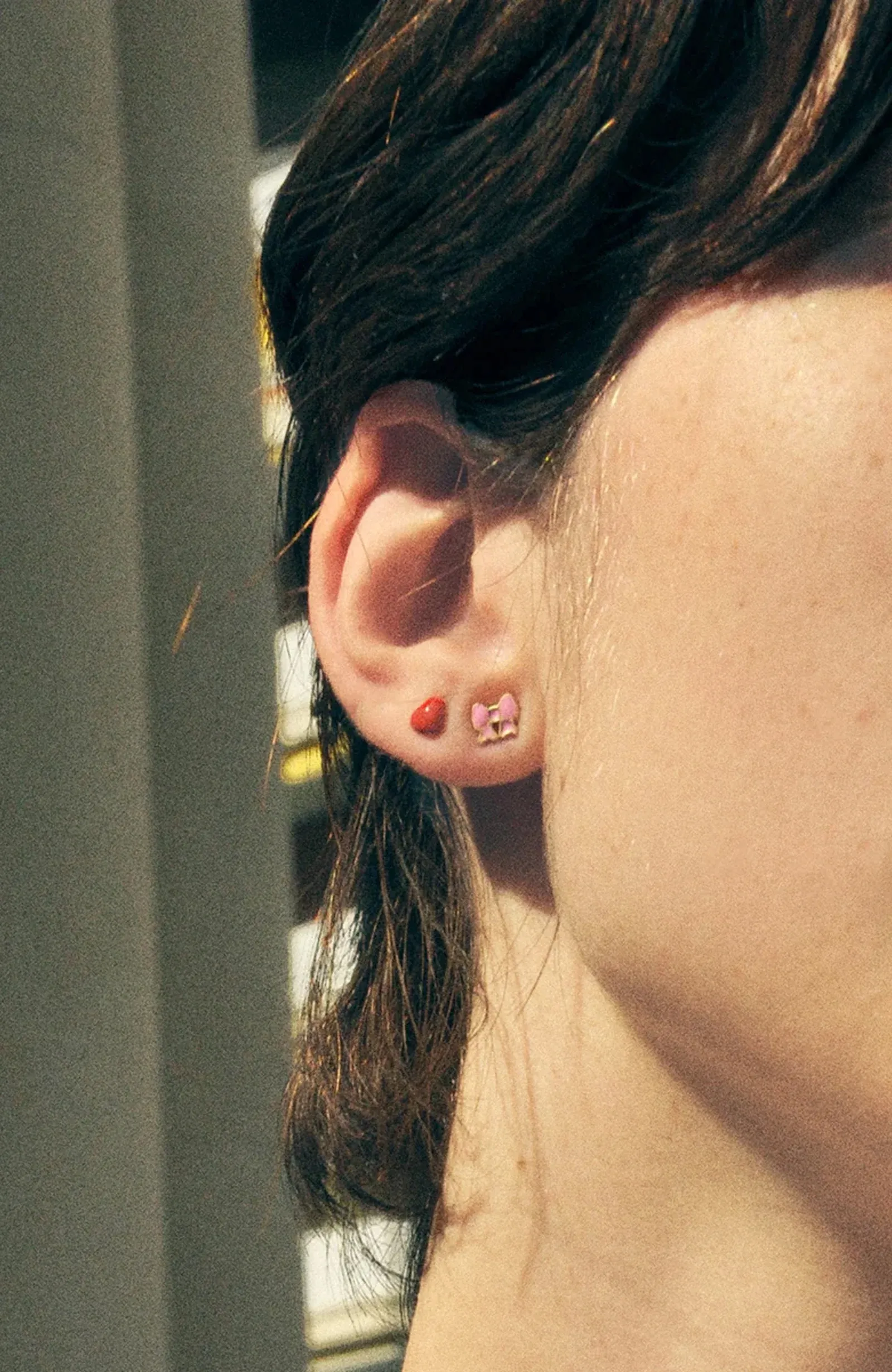 Boucles d'oreilles stud Tiny Heart Wilhelmina Garcia