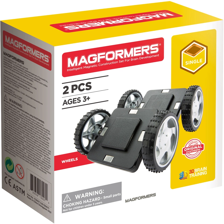 MAGFORMERS® Räder mit Grundplatte 2