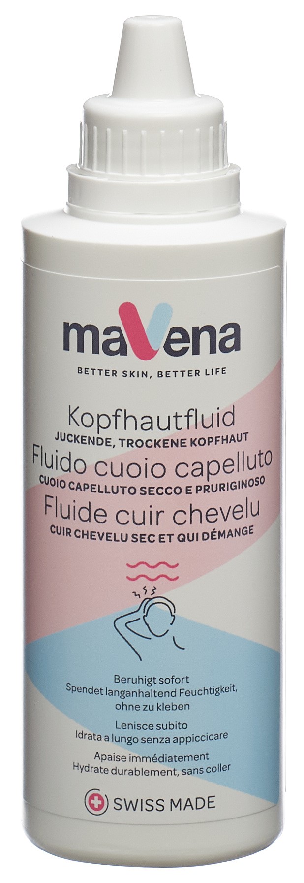 MAVENA Kopfhautfluid<br>200 ml, Flasche, Konzentrat zur Herstellung einer Lösung zur Anwendung in der Mundhöhle