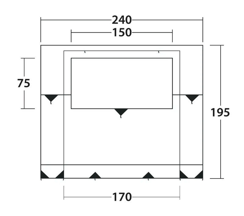 Outwell Backroads Awning Room Vorzelt für Wohnmobile