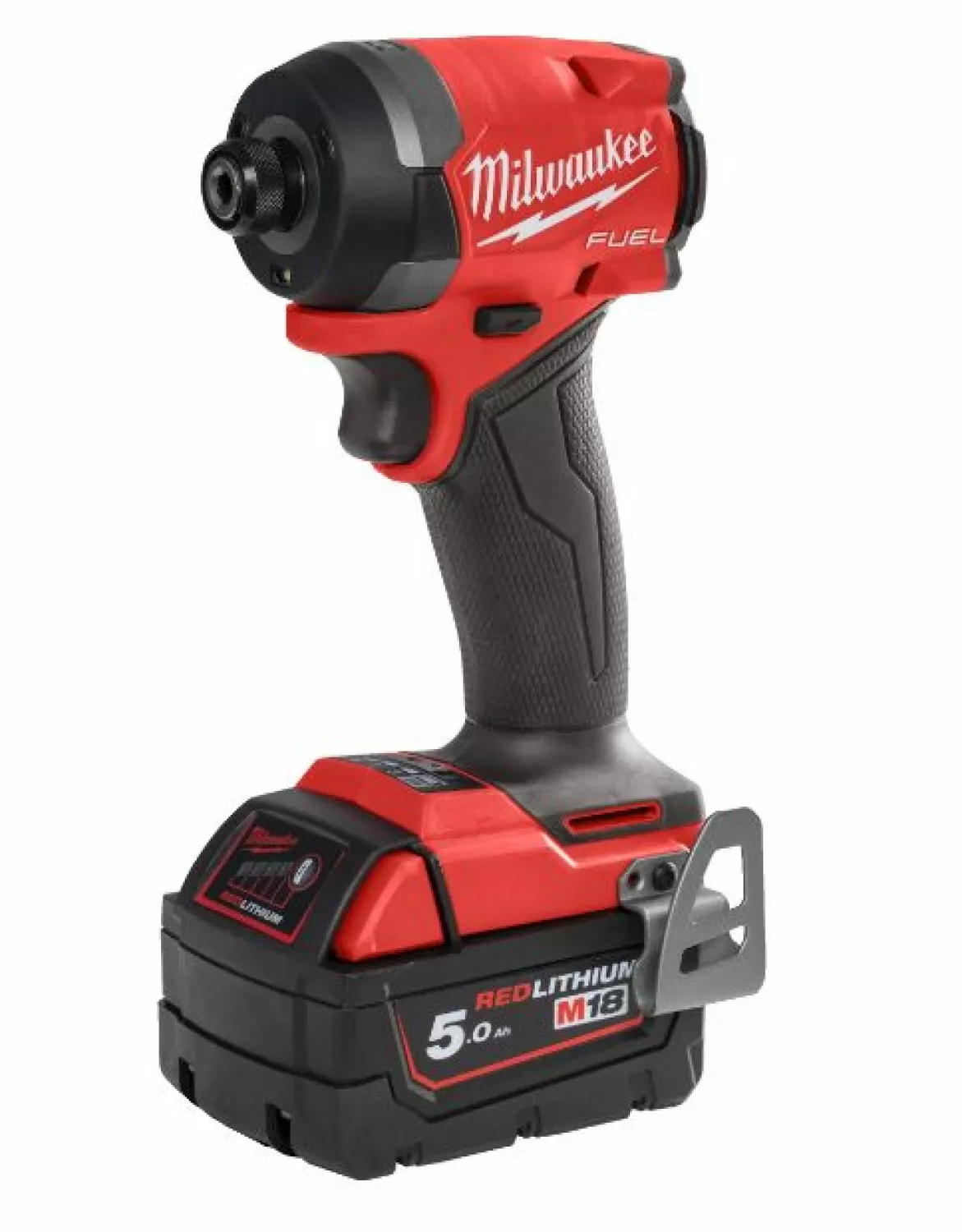 Milwaukee M18 FPP2A3-502X 18V Li-Ion accu klopboor- /schroefmachine (M18 FPD3-0) & slagschroevendraaier (M18 FID3-0) combiset (2x 5.0Ah) in HD Box