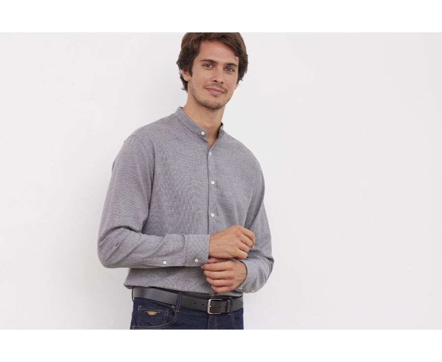 Chemise flanelle homme Anthracite et Gris - BARDIN