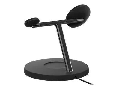 Belkin BoostCharge Pro - Trådløs opladningsstander - med MagSafe   AC-strømadapter - 15 Watt - Fast Charge - sort