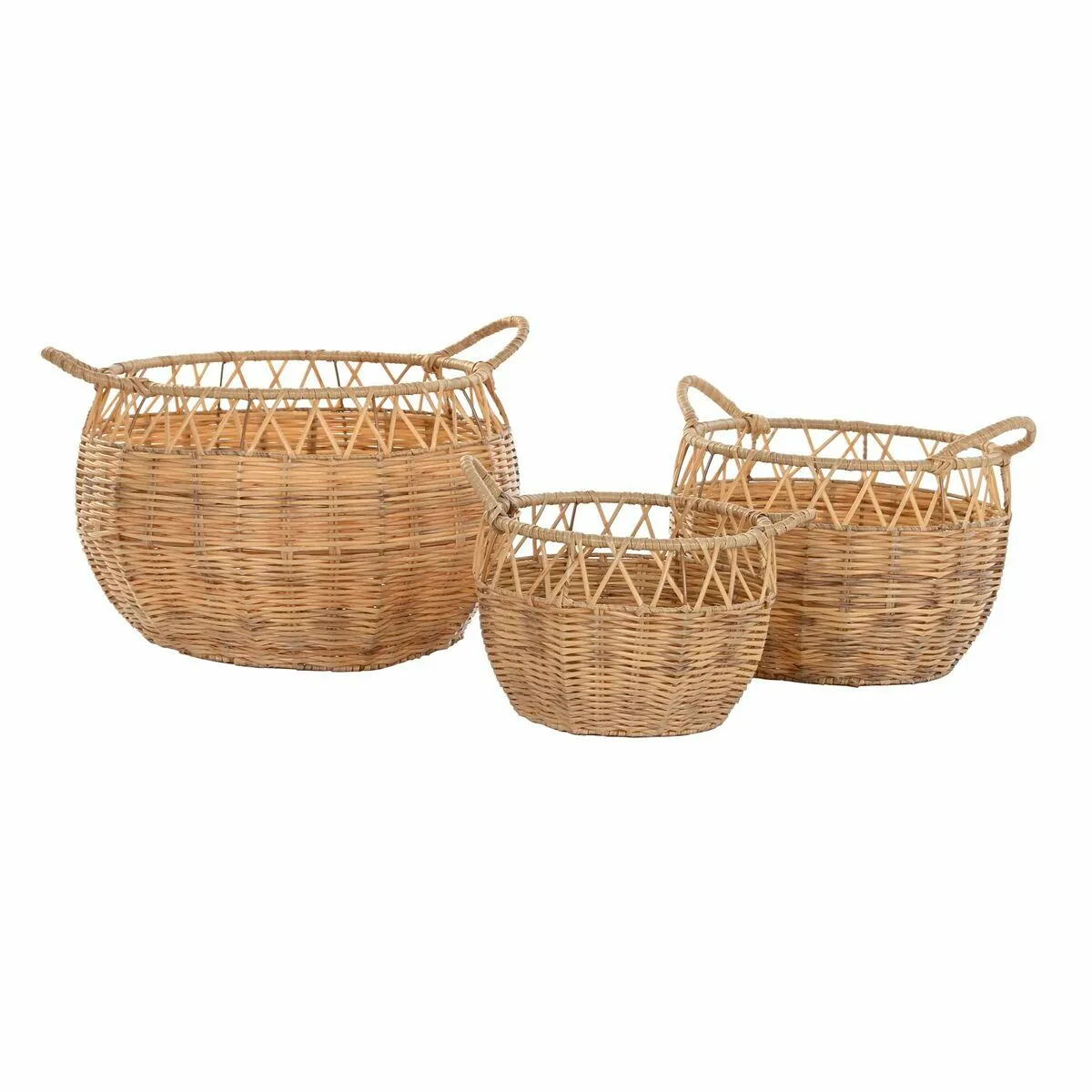 Set de basket DKD Home Decor - Naturel