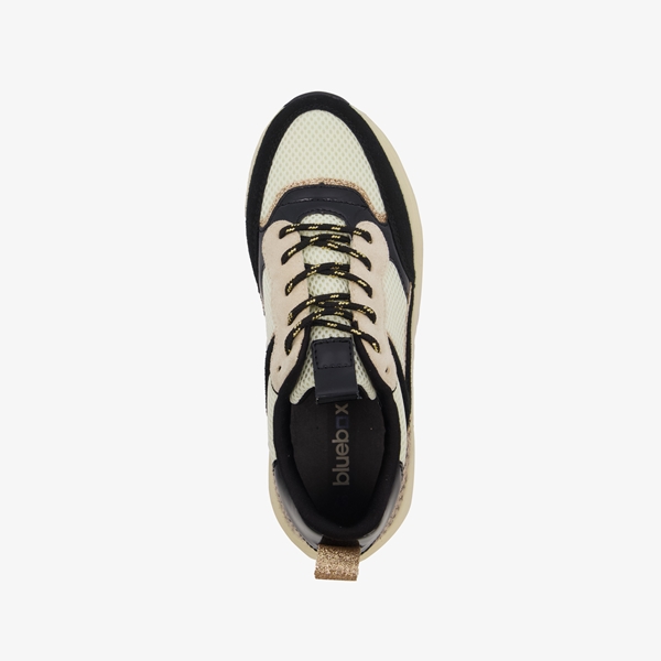 Blue Box dames sneakers zwart/beige