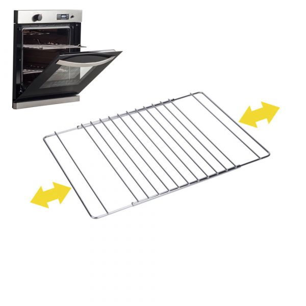 Sauvic Grelha Cromada para Forno Estensível de 38,5cm Até 55cmx31.5cm
