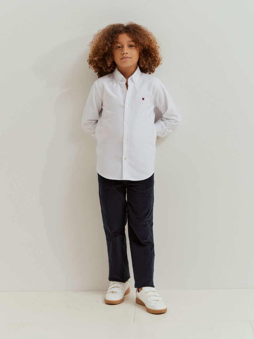 Camisa oxford em algodão