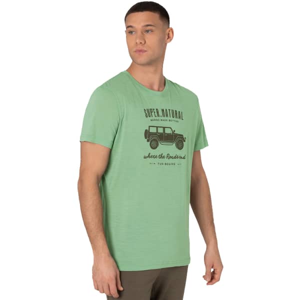 T-shirt randonnée SUPER.NATURAL M ALL TERRAIN TEE LODEN FROST/STONE GREY