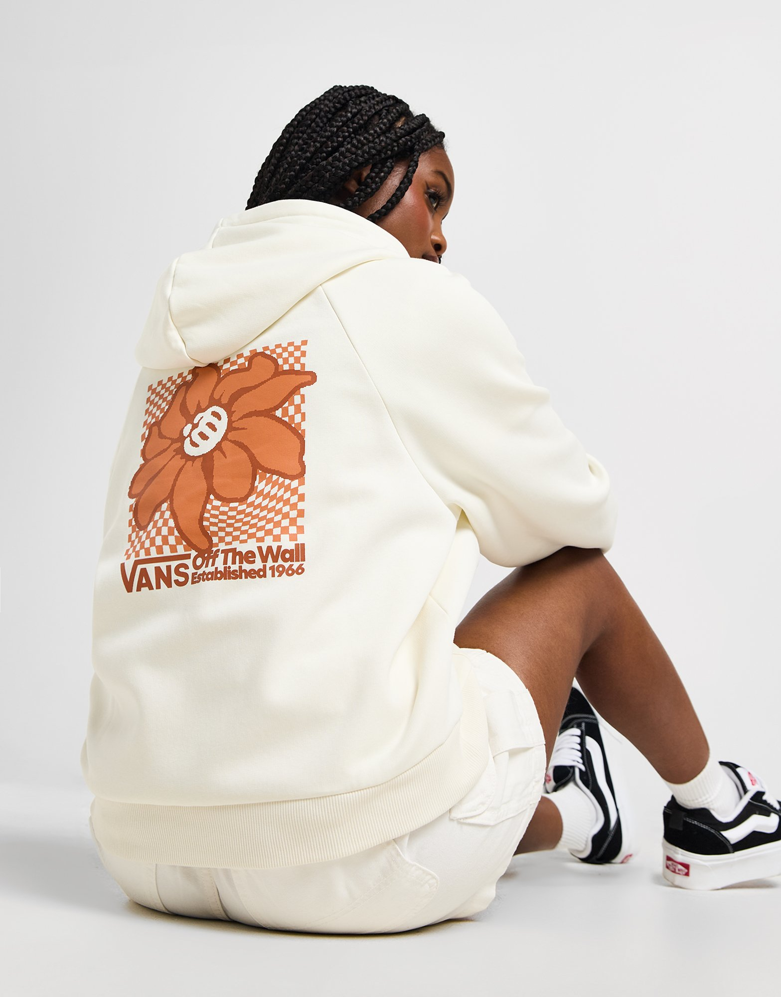Vans Sweat à Capuce Flower Boxy Femme