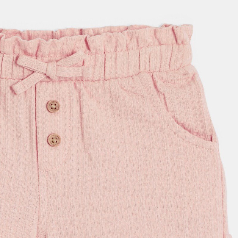 Short coton fantaisie léger rose bébé fille Rose