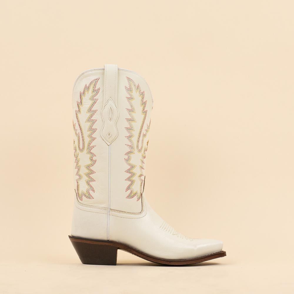 Old West LF1521E cowboylaarzen Wit
