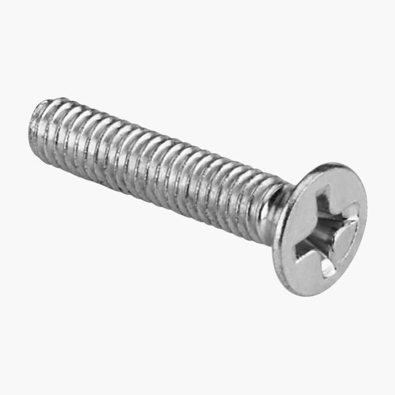 Maskinskrue forsenket M4 x 20 mm, elforsinket, 25 stk.
