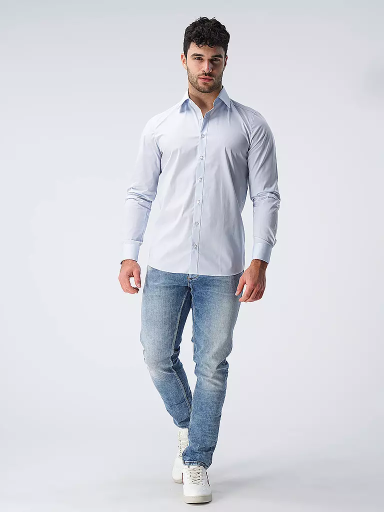 OLYMP LEVEL FIVE Hemd Body Fit blau