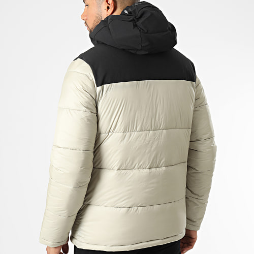 Doudoune Capuche 218080 Noir Beige