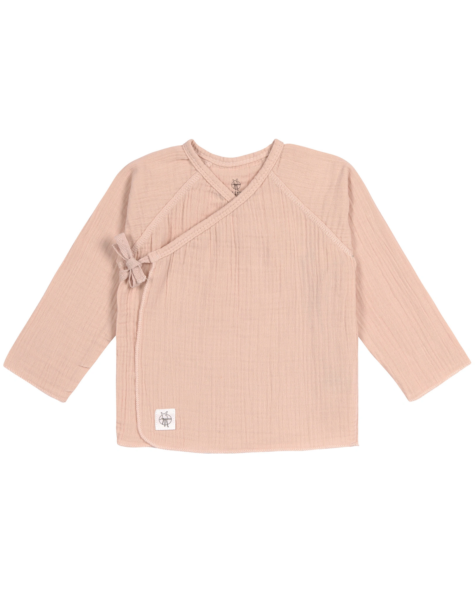 Kimono-Wickelshirt COZY MUSLIN in powder pink