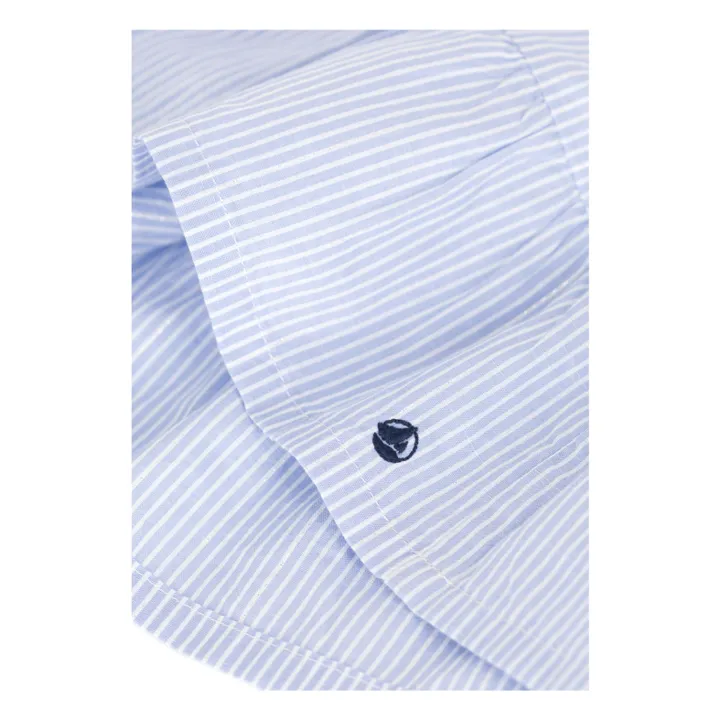 Petit Bateau Robe Mence Popeline | Bleu