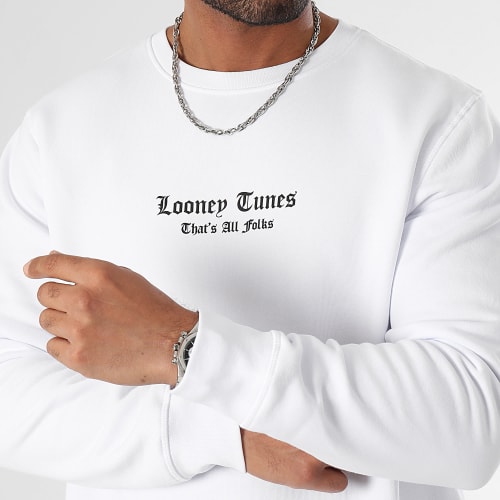 Sweat Crewneck Tweety Graff Pink Blanc