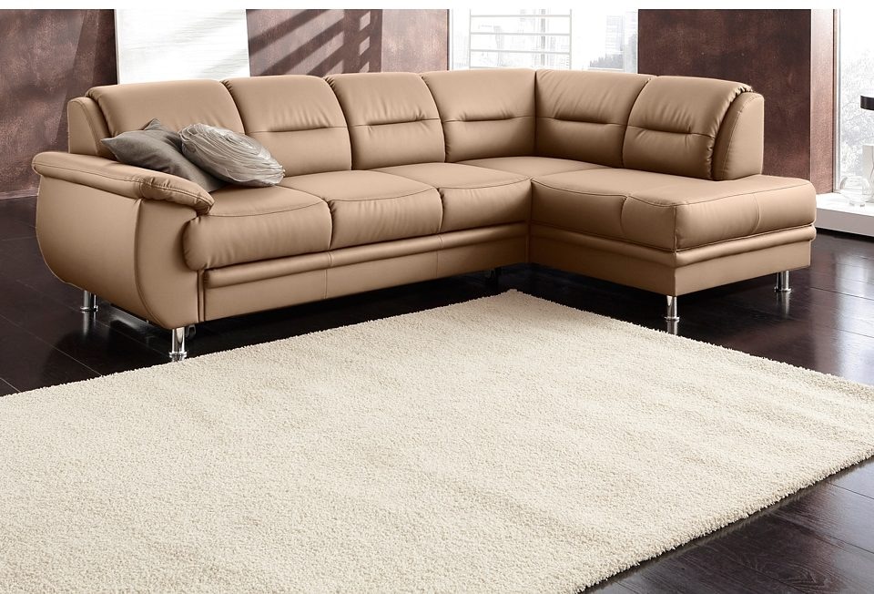 sit&more Ecksofa »Mailand L-Form, B: 250 cm« optional Bettfunktion