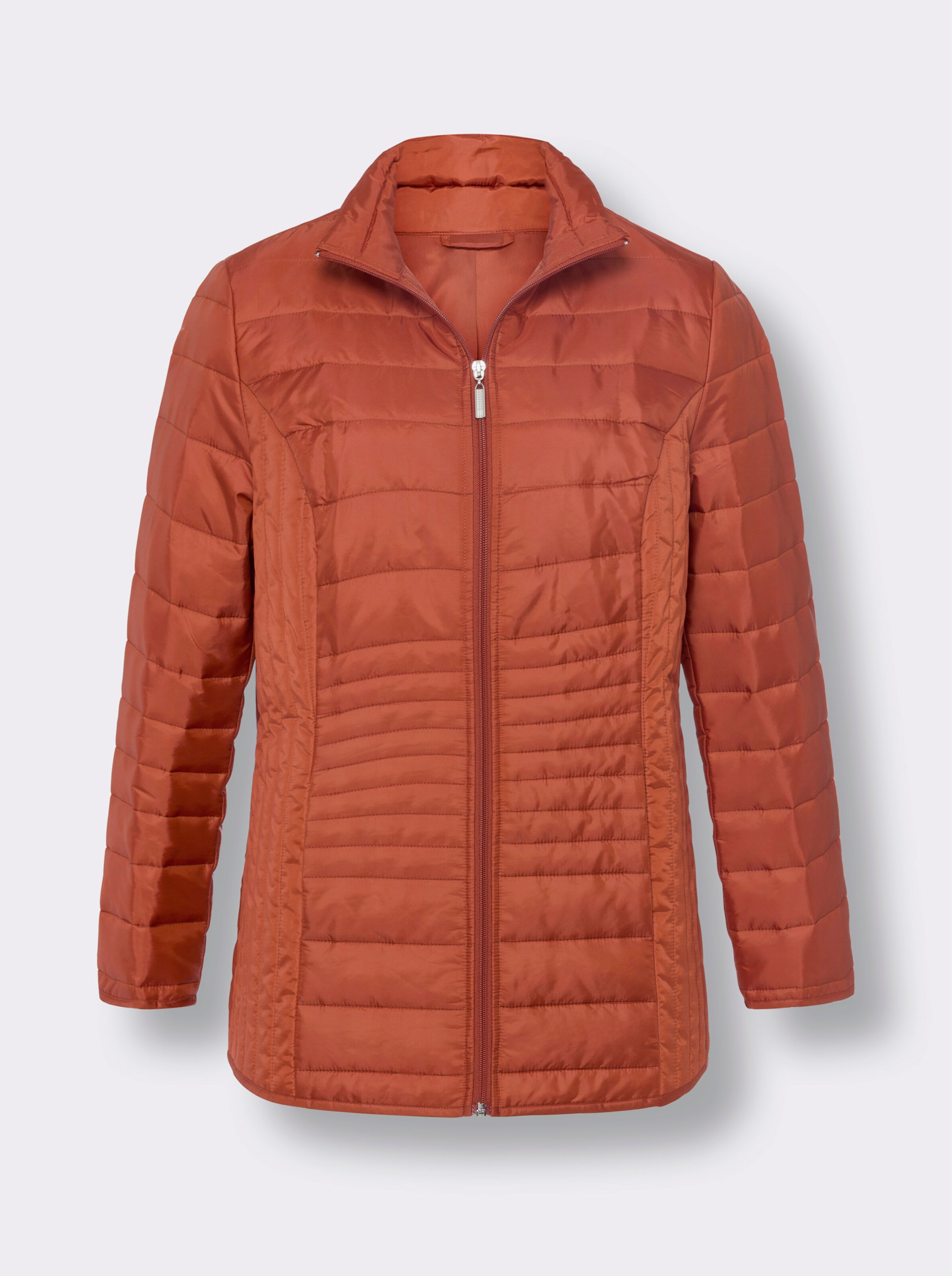 Steppjacke mit vertikalem Muster