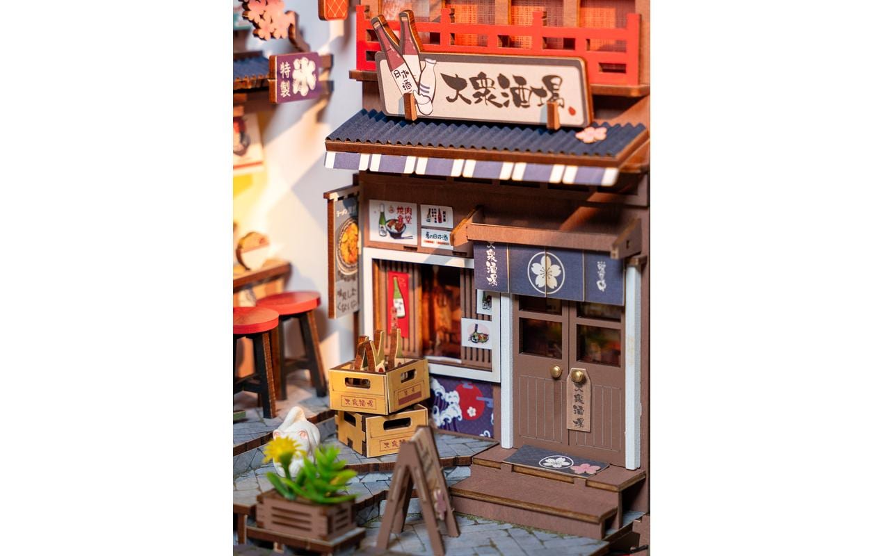 Bausatz Sakura's Weinstrasse3D-Puzzle aus lasergeschnittenen Holzteilen
