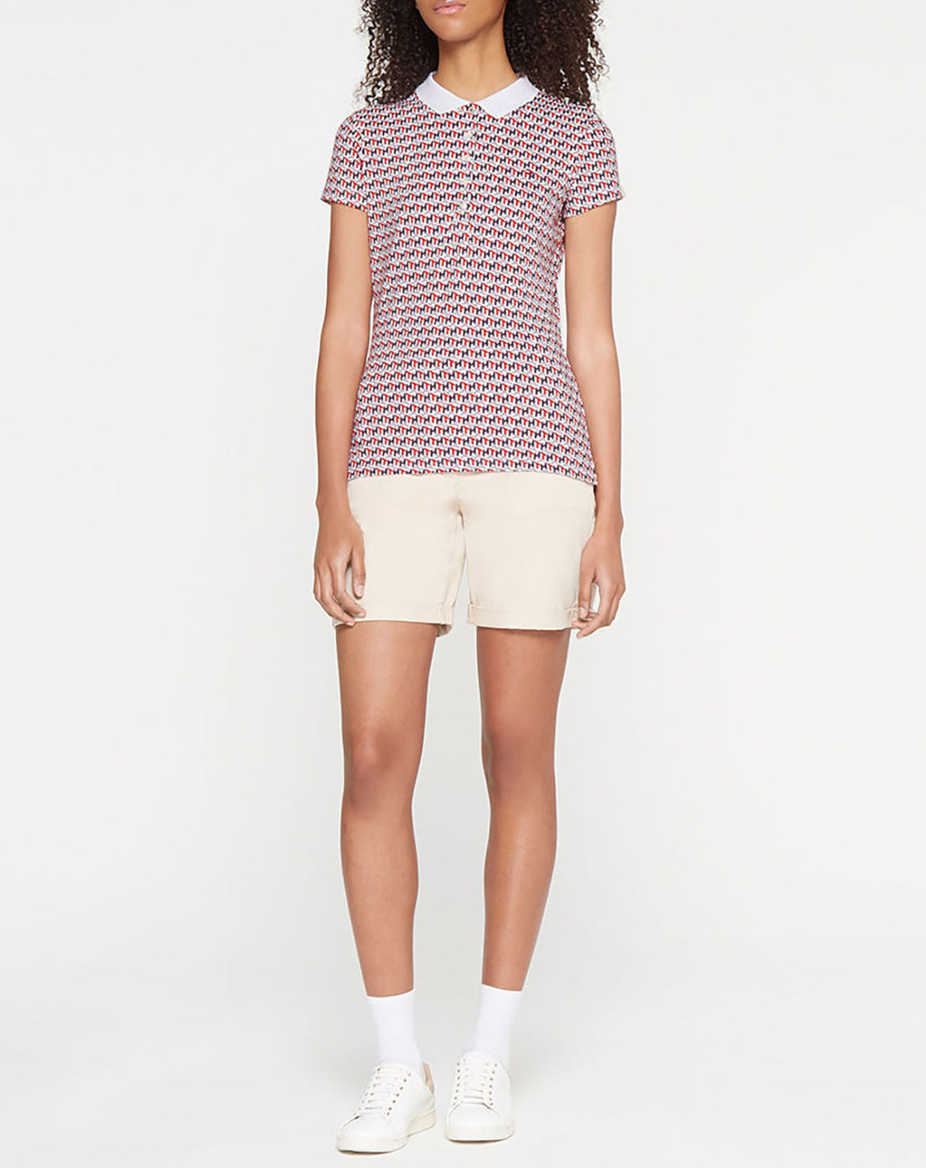 Tommy Hilfiger Polo slim fit imprimé multicolore