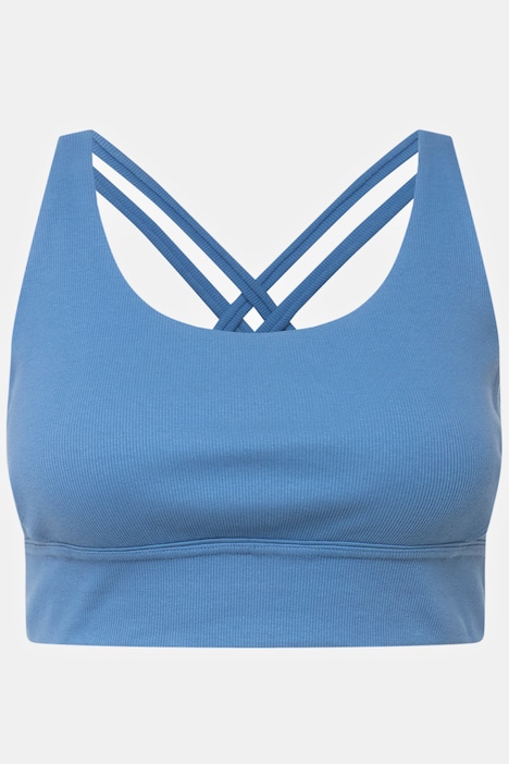 Bustier, Rippjersey, Carree-Ausschnitt, Biobaumwolle