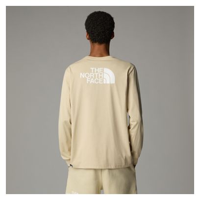 T-Shirt Manches Longues Homme The North Face Easy Beige