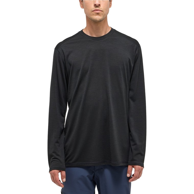 Haglöfs Kaise Wool LS Tee Men True Black