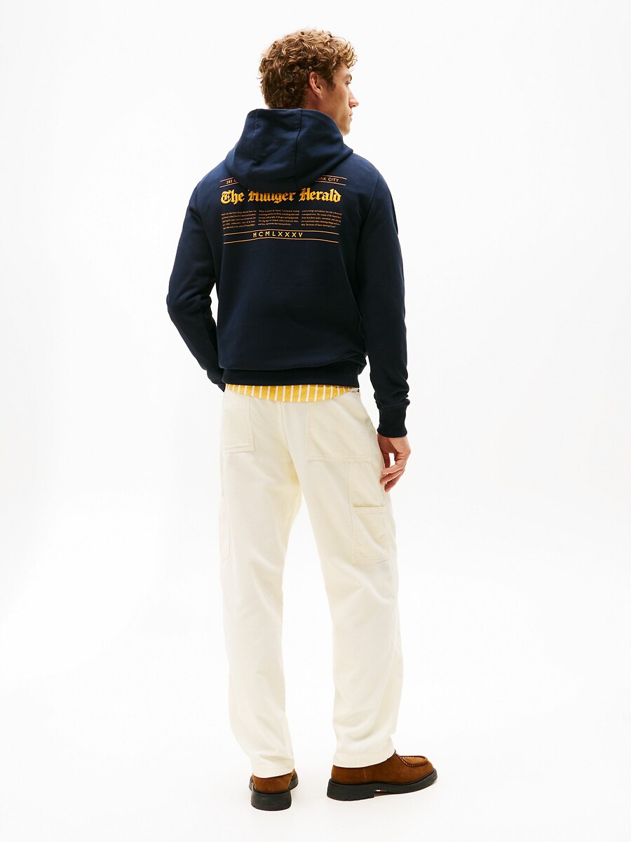 TOMMY HILFIGER<br>Moletom com capuz estampado Herald