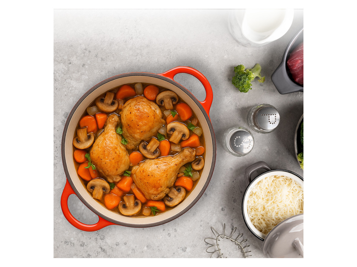 Aviro 5 liter gietijzeren braadpan - 26 cm