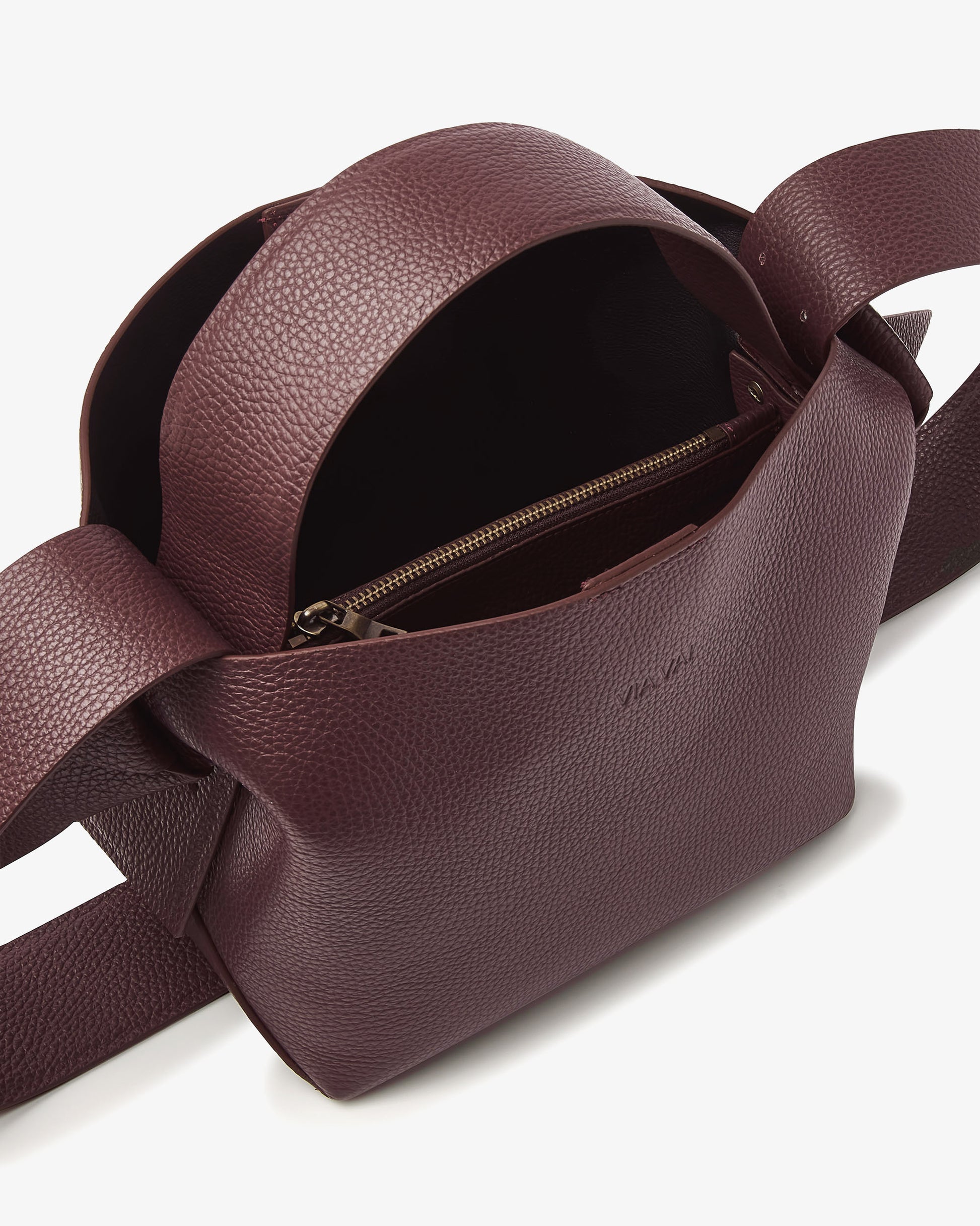 VIA VAI bordeaux crossbody tas Nodo Fabi