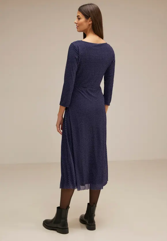 Mesh Midikleid - deep blue
