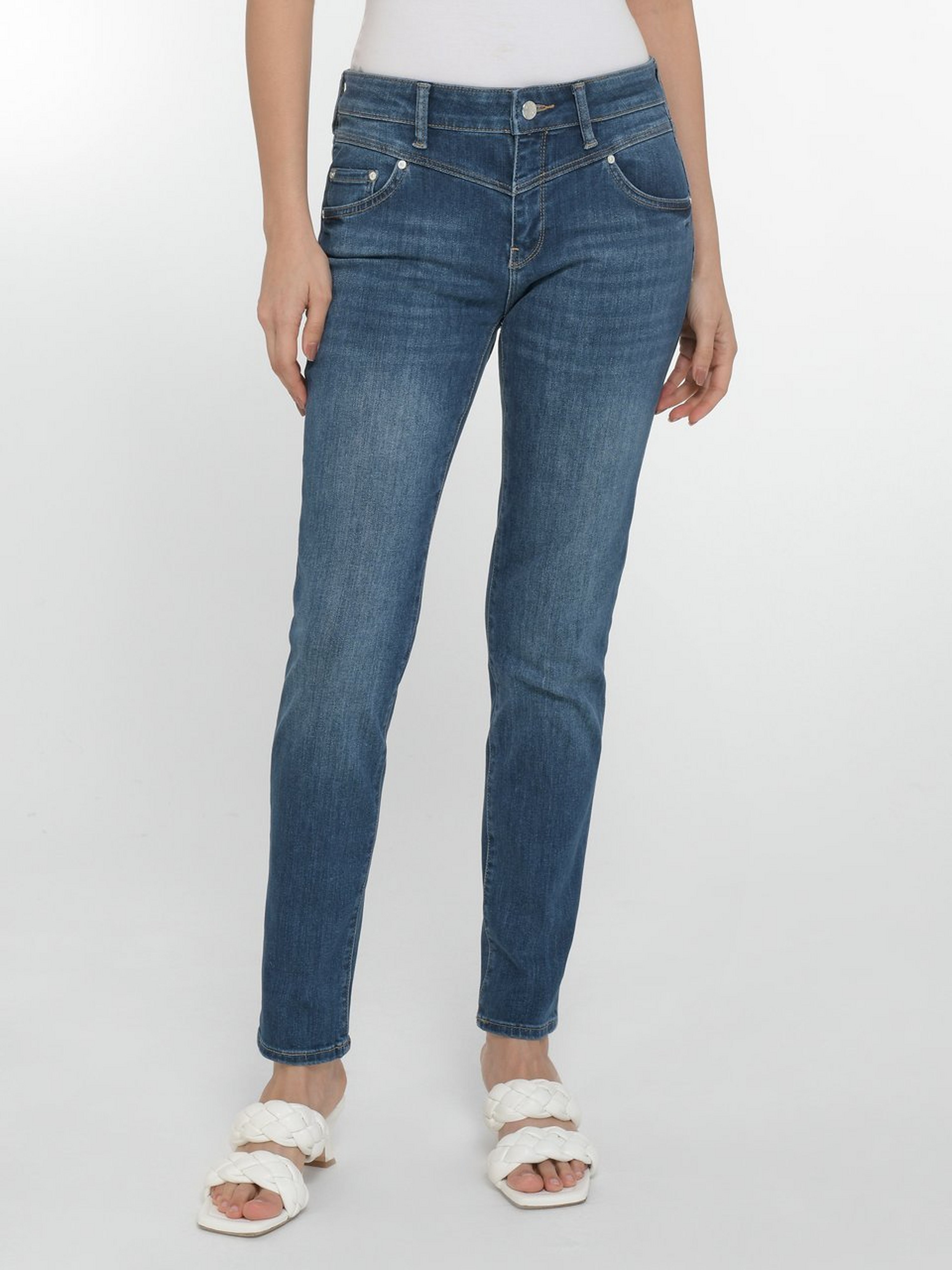 „Skinny Fit“-Jeans in Inch-Länge 30
