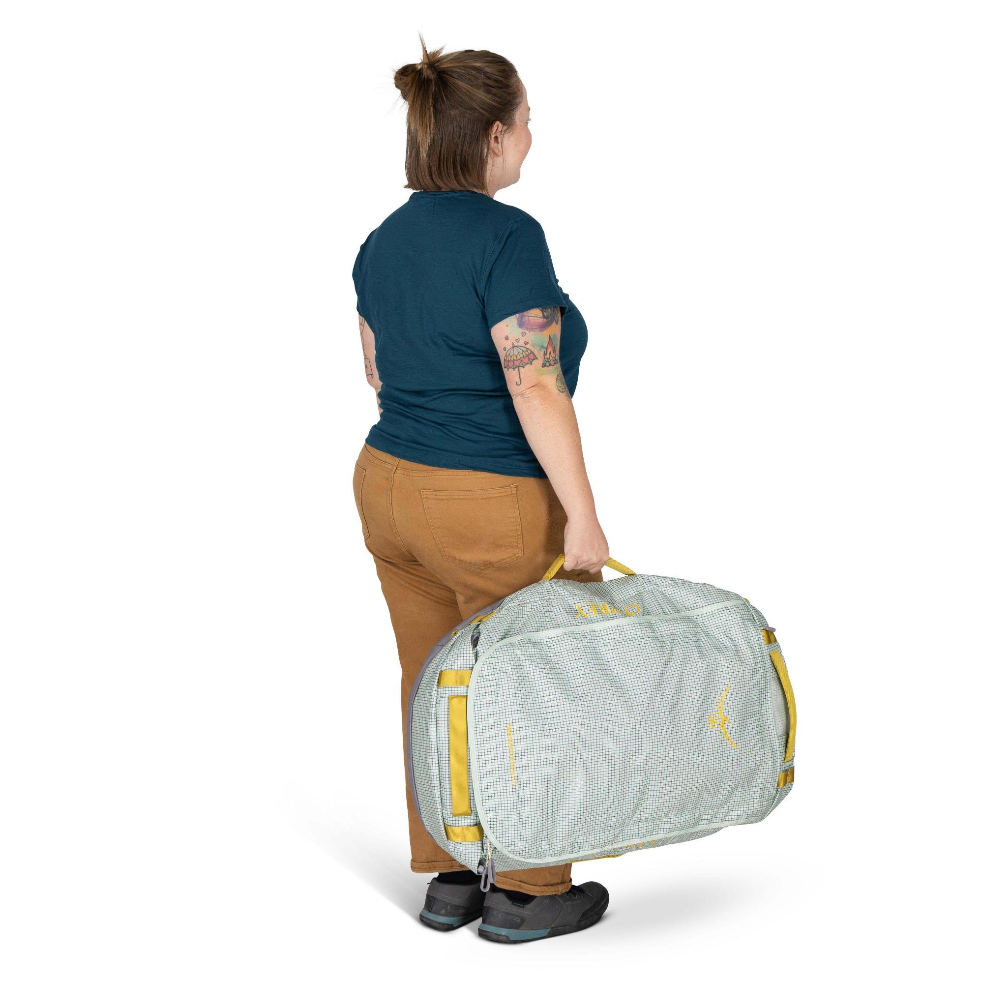 Osprey Transporter Duffel 65 Frosty Mint Soundwave Grey