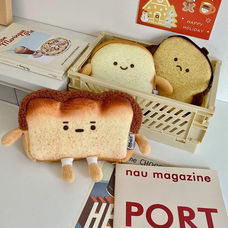 Momoi - Cartoon Toast Portemonnee (Diverse Ontwerpen)