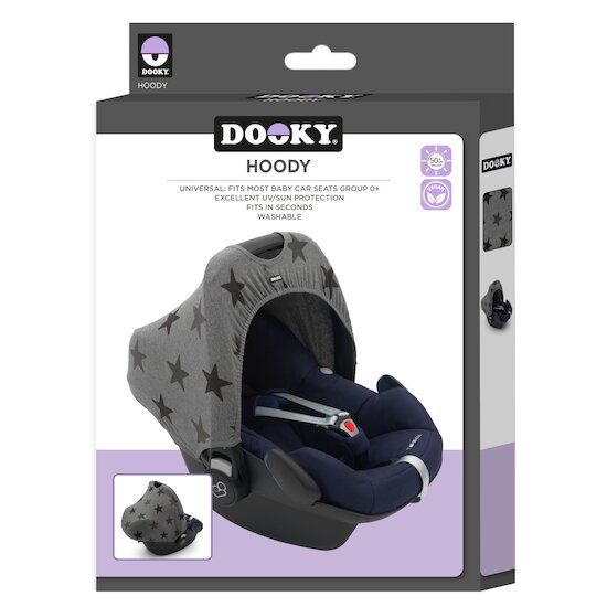 Hoody de siège 0+   Etoiles Grises        de               Dooky