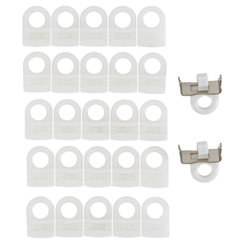 Intensions runners gordijnrail Deluxe wit 25 stuks