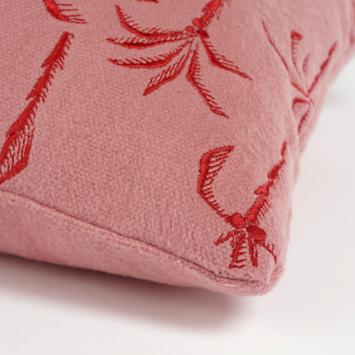 Kussen palmboom licht roze - l55xb35xh10cm