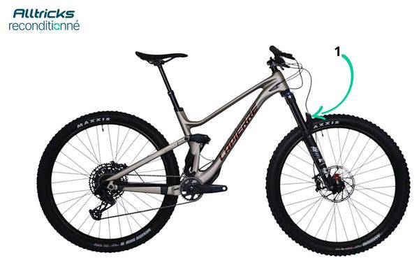 VTT Tout Suspendu Lapierre Zesty AM CF 7.9 Sram GX/NX Eagle 12V 29' Beige 2023 - Vélo d'Exposition