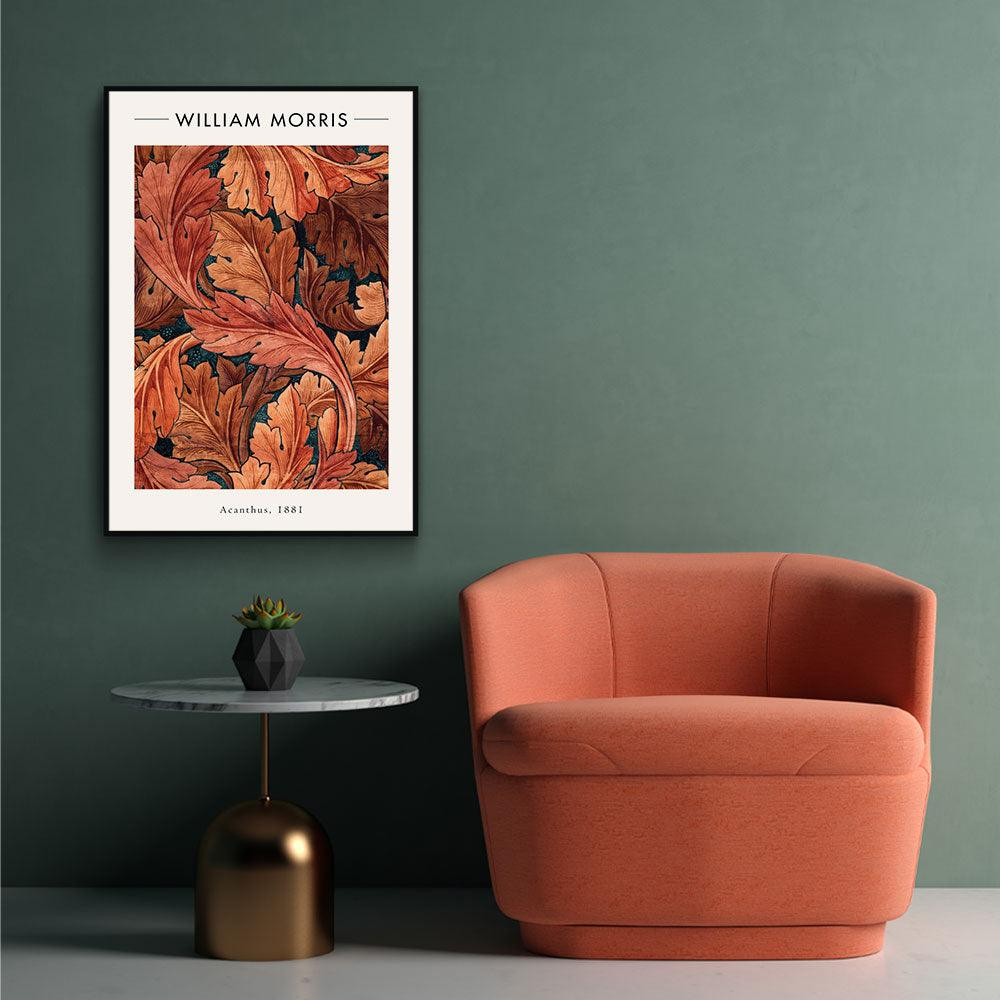 Walljar poster ingelijst - William Morris - Acanthus Poster ingelijst - 40 x 60 cm